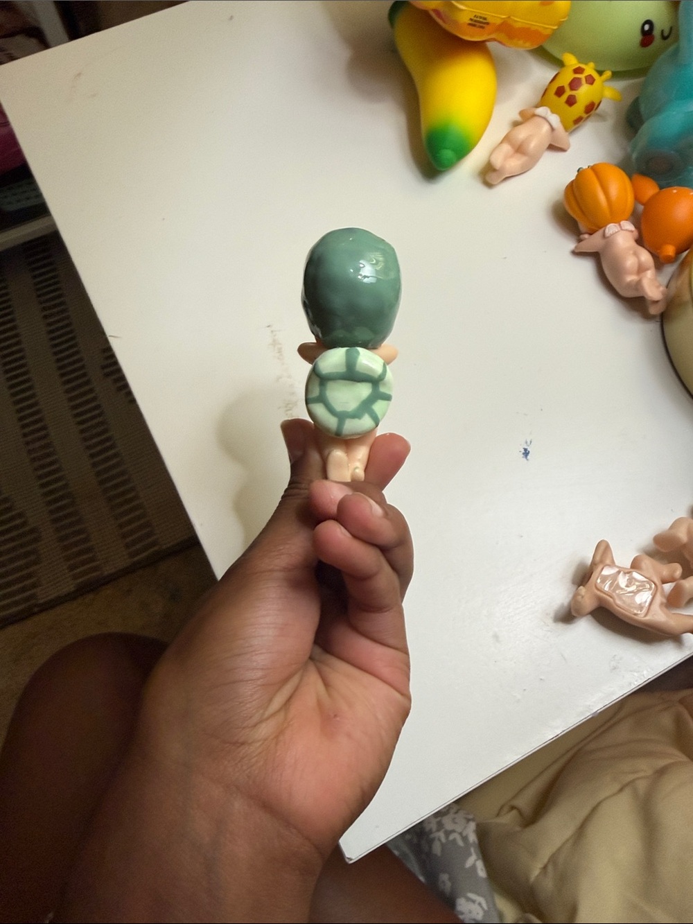 Mini Turtle Baby Figurine Toy - Green